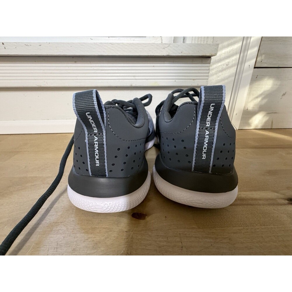 UNDER ARMOUR DELUXE FOAM SNEAKER GRAY /BLUE 7.5 FABRIC 4205495780 - Picture 4 of 10